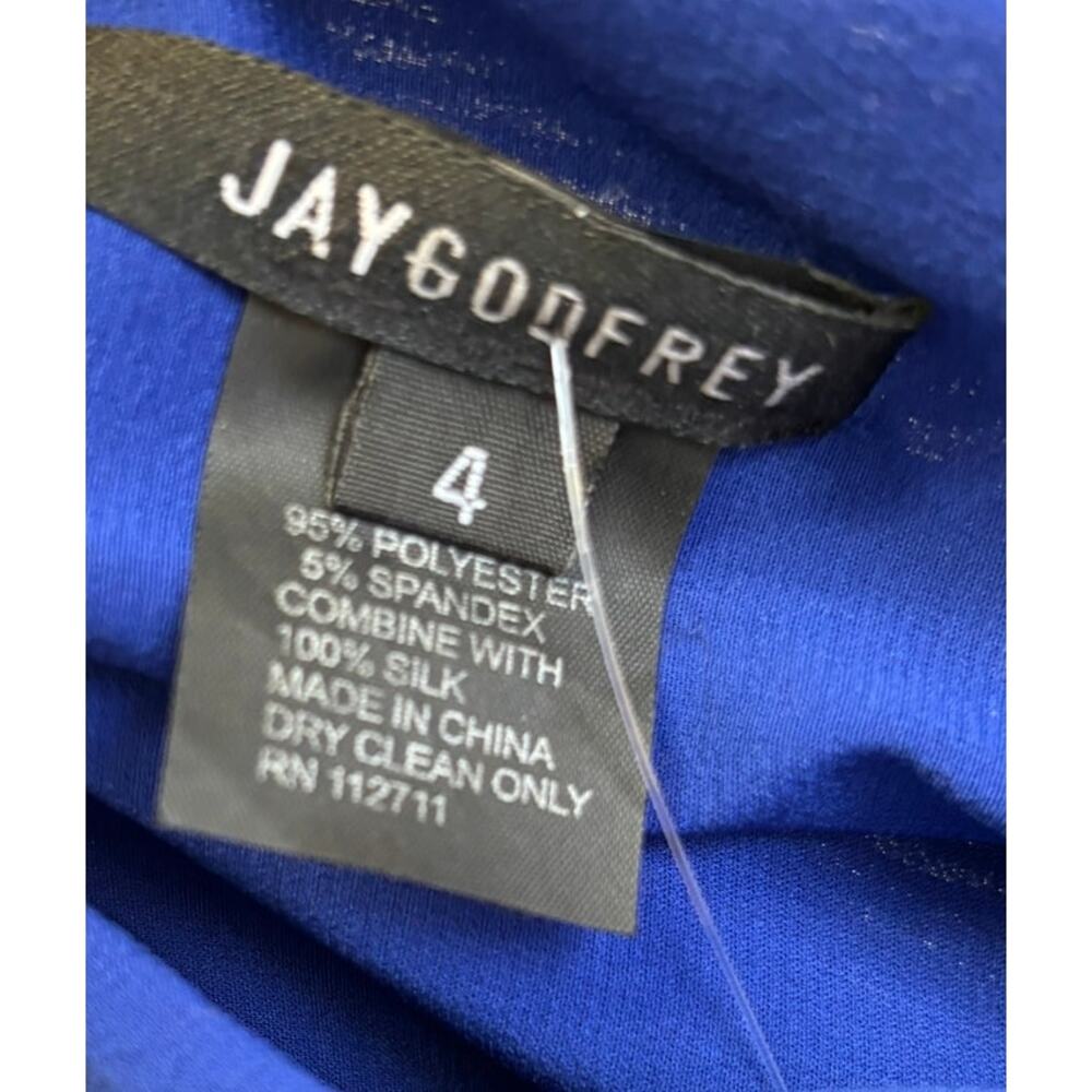 Jay Godfrey Blue One Shoulder Formal Dress Size 4 #49981 - Picture 3 of 3
